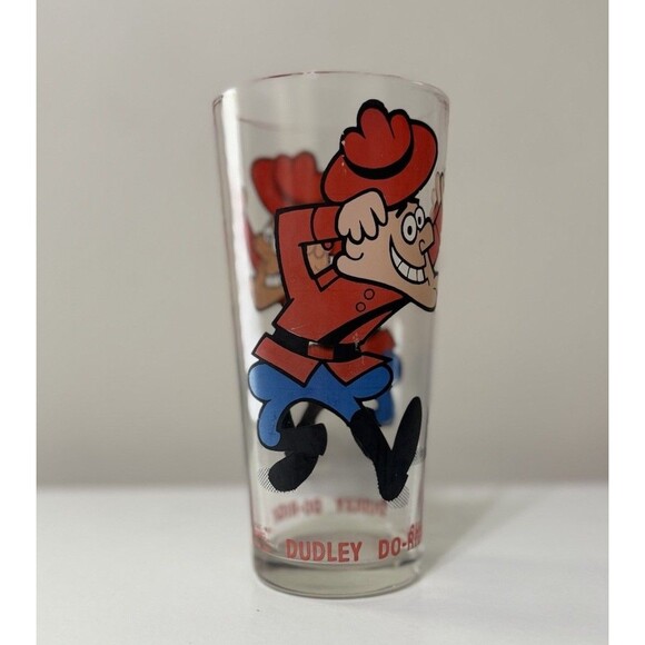 Vintage Dudley Do-Right Glass 1970'S RED LETTERS - Picture 4 of 5